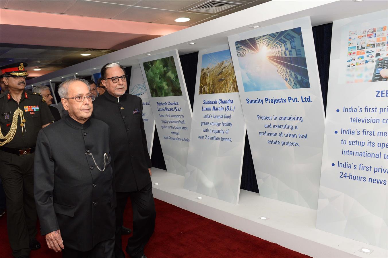 The President of India, Shri Pranab Mukherjee attending the Essel Group’s 90 years celebrations as the Chief Guest in New Delhi on May 14, 2017.