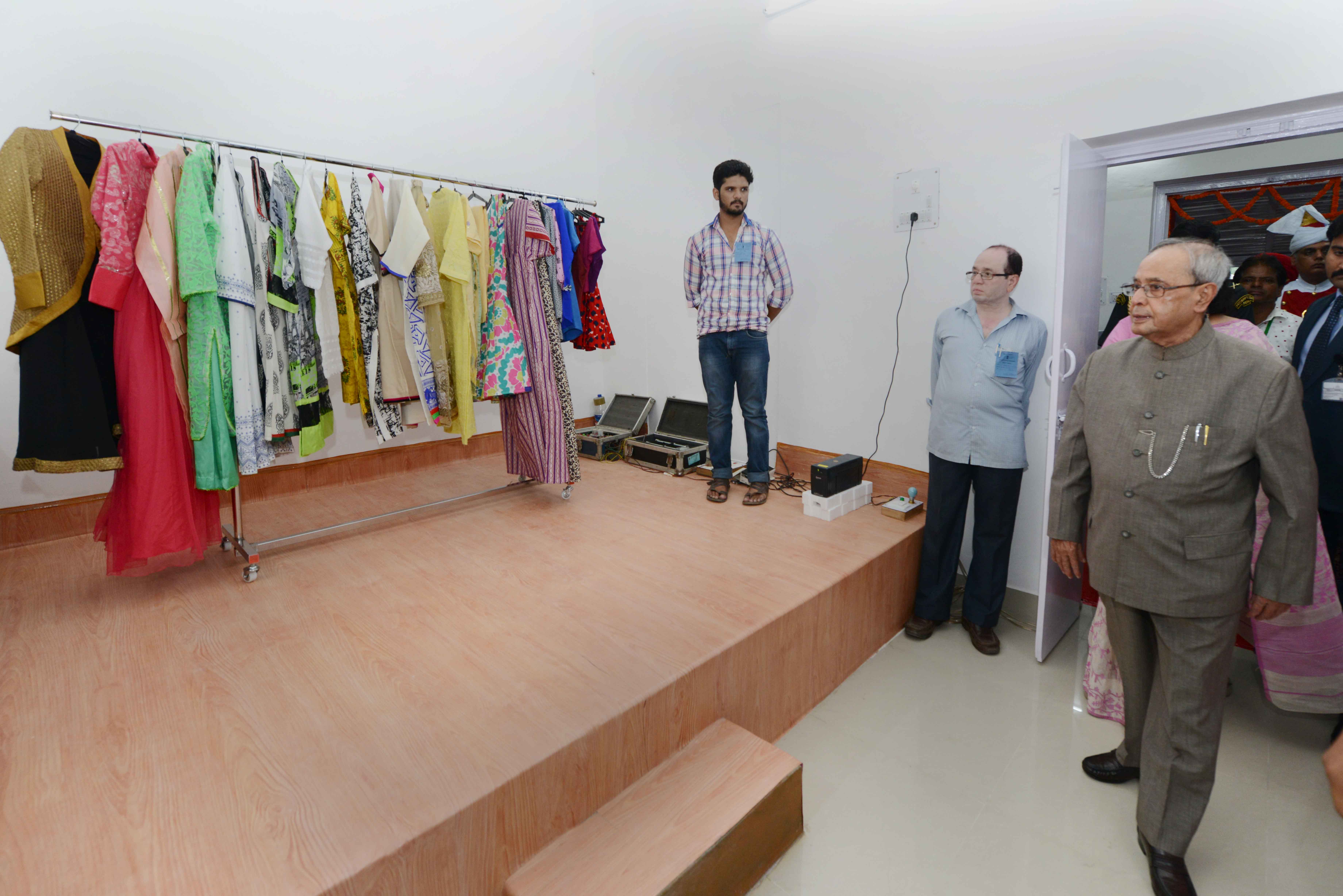 The President of India, Shri Pranab Mukherjee visiting after inaugurating the Shakti Haat at President's Estate on August 4, 2015.