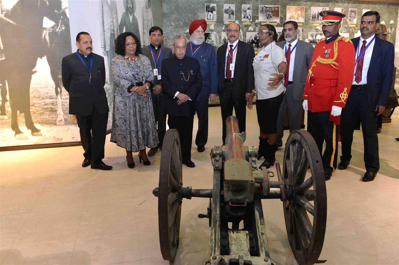 The President of India, Shri Pranab Mukherjee visiting the Independence Memorial Museum in Republic of Namibia at Windhoek on June 16, 2016. 