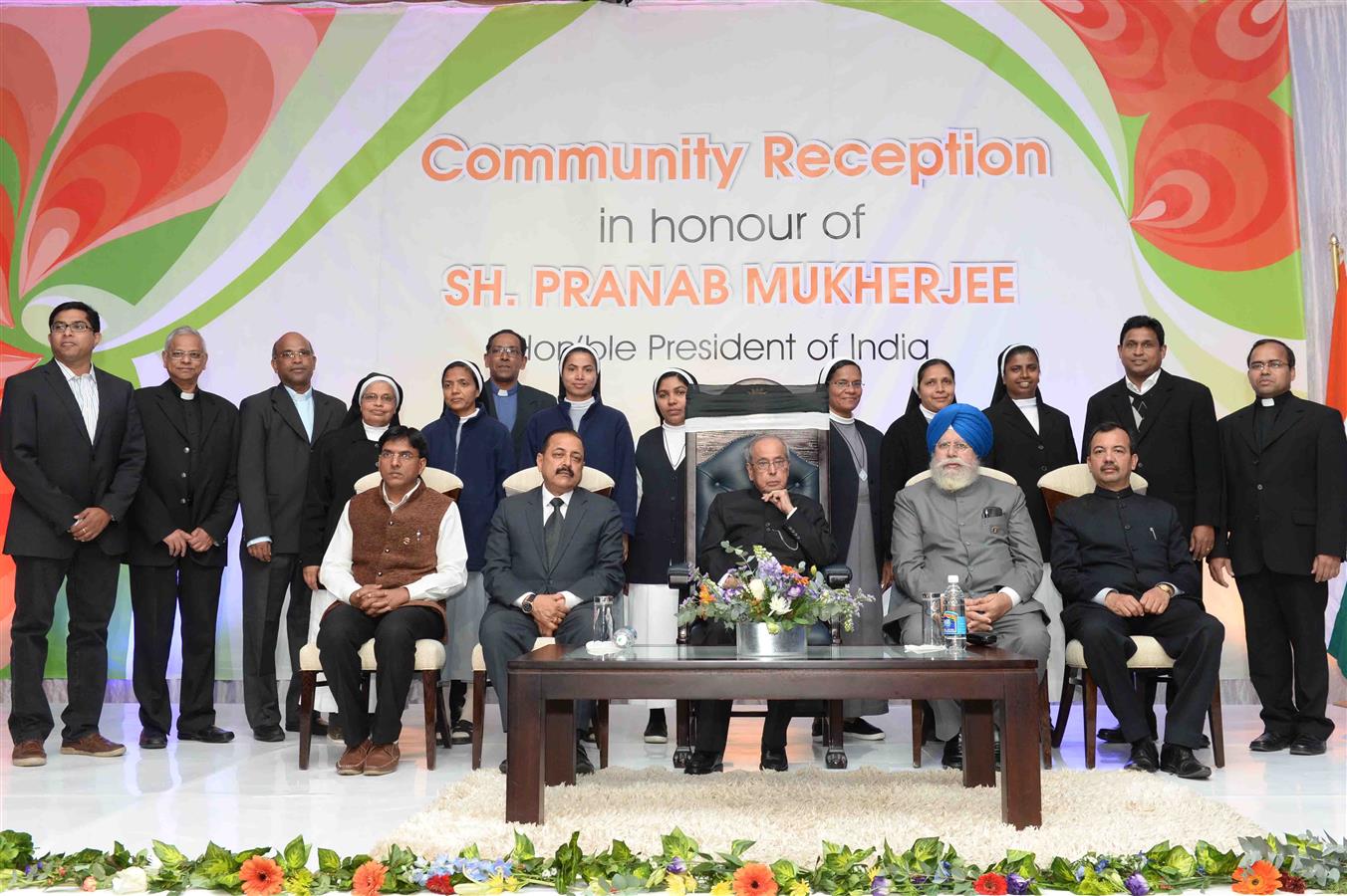 The President of India, Shri Pranab Mukherjee participating the Indian Community Reception at Hotel Safari at Windhoek in Namibia on June 17, 2016. 