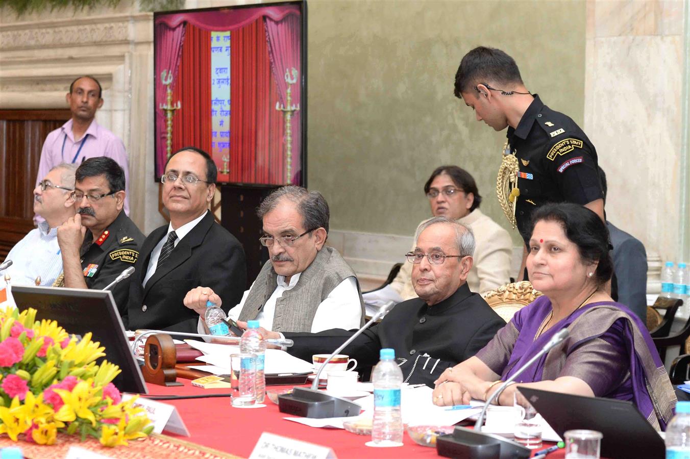 The President of India, Shri Pranab Mukherjee inaugurating the Smart Model Village Pilot Project at Rashtrapati Bhavan on July 2, 2016. 