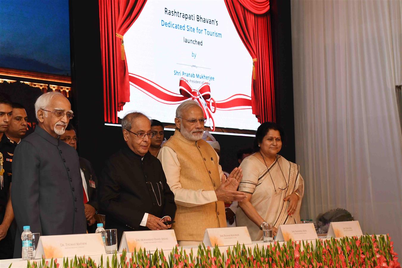 TThe President of India, Shri Pranab Mukherjee Launching the Micro-Site of Rashtrapati Bhavan at Rashtrapati Bhavan on July 25, 2016. 