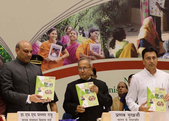 The Basic Education Programme for adults was also launched through release of learning material and the first copy was presented to the President of India, Shri Pranab Mukherjee on the occasion of International Literacy Day organized by Union Ministry of