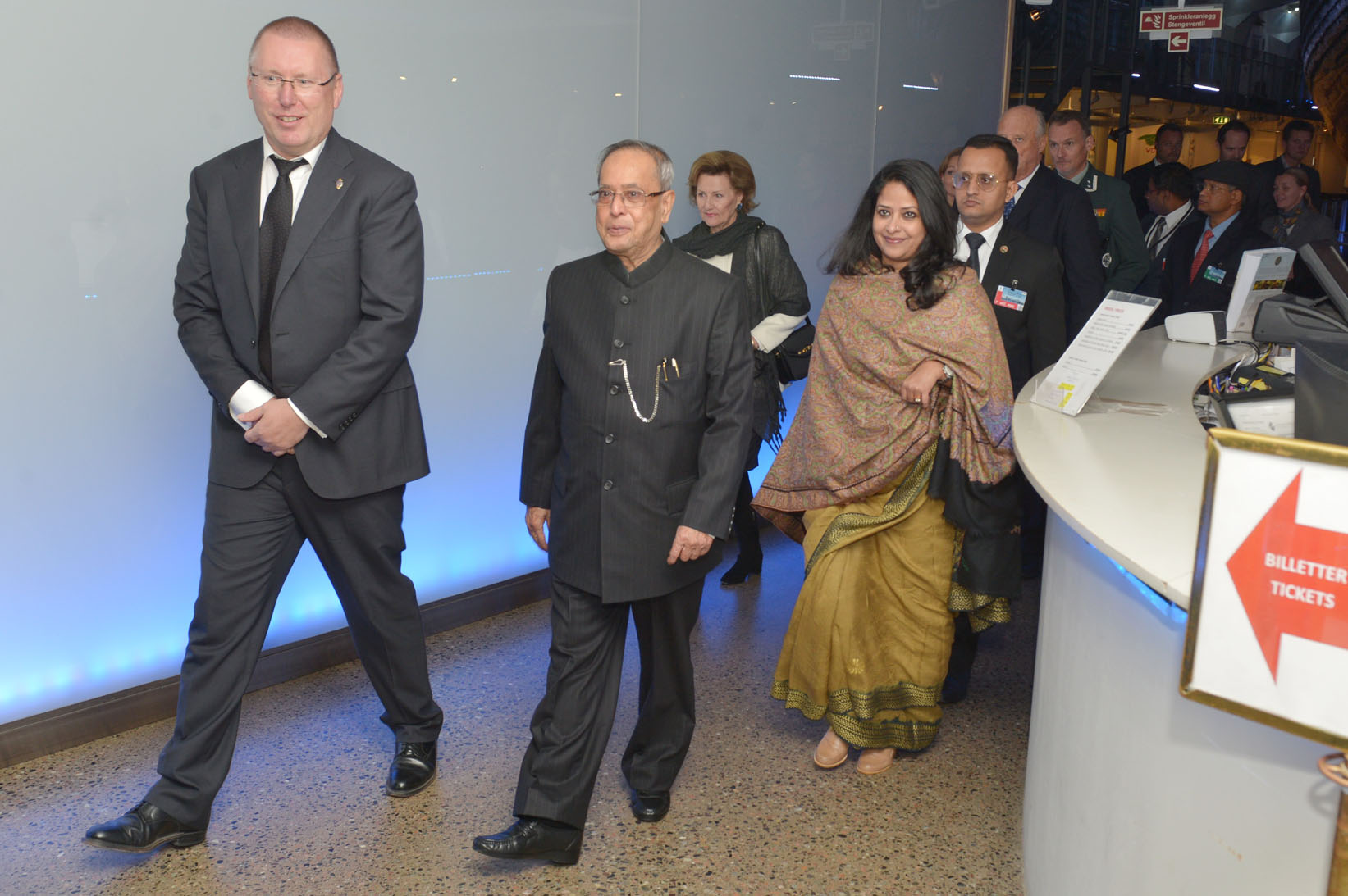 The President of India, Shri Pranab Mukherjee Visiting Fram Museum at Oslo in Norway on October 13, 2014. 