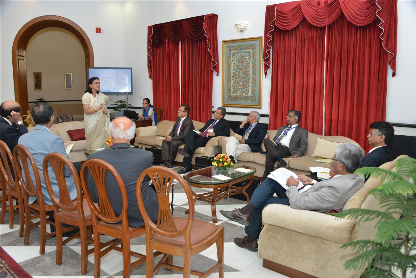 Interactive session between Industry-Academia during First-ever three-day Visitor’s Conference at Rashtrapati Bhavan on November 5, 2015.