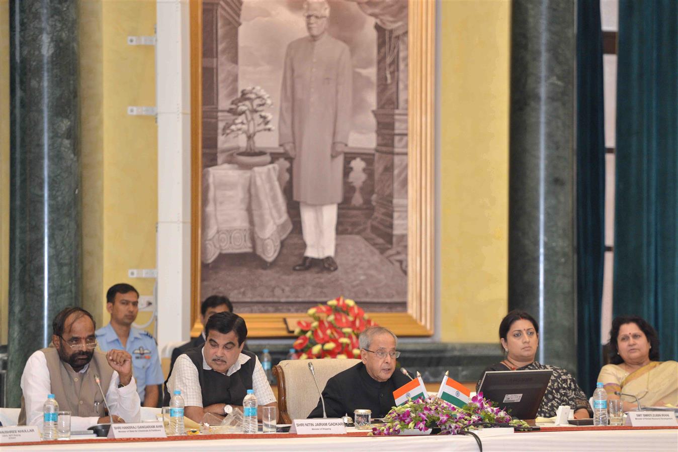 The President of India, Shri Pranab Mukherjee attending the Visitor's Conference - 2015 at Rashtrapati Bhavan on November 6, 2015.