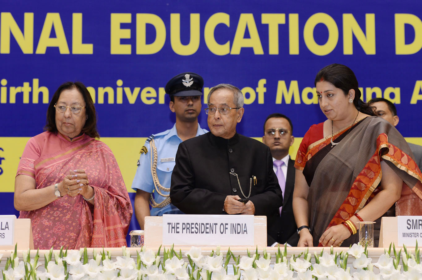 The President of India Shri Pranab Mukherjee launching ‘Know Your College Portal’ and the website of Unnat Bharat Abhiyan during the National Education Day Celebrations at New Delhi on November 11, 2014. 