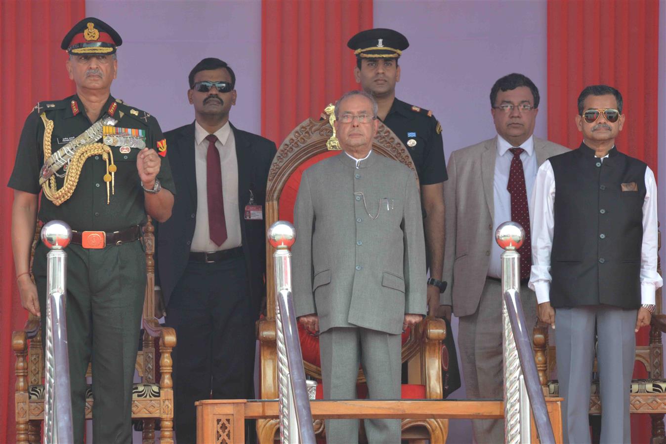 The President of India, Shri Pranab Mukherjee at the inauguration of the Berhampore Military Station at Berhampore in West Bengal on October 8, 2016. 