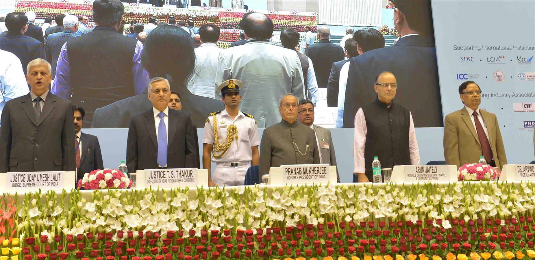 The President of India, Shri Pranab Mukherjee at the inauguration of Global Conference on ‘National Initiative towards strengthening Arbitration and Enforcement in India’ in New Delhi on October 21, 2016. 