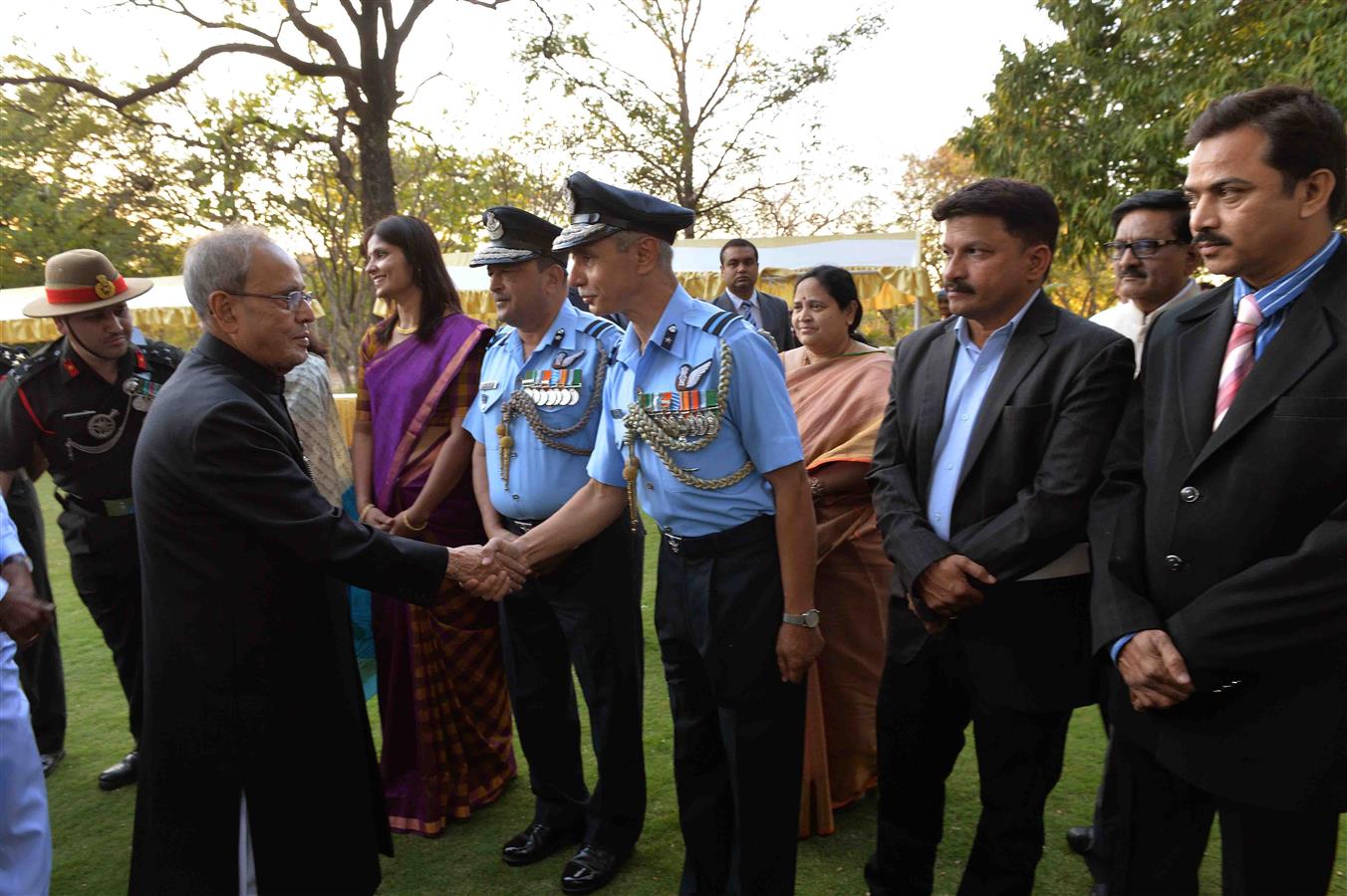 The President of India, Shri Pranab Mukherjee hosted ‘At Home’ reception at Rashtrapati Nilayam in Bolarum at Secunderabad on December 30, 2015.