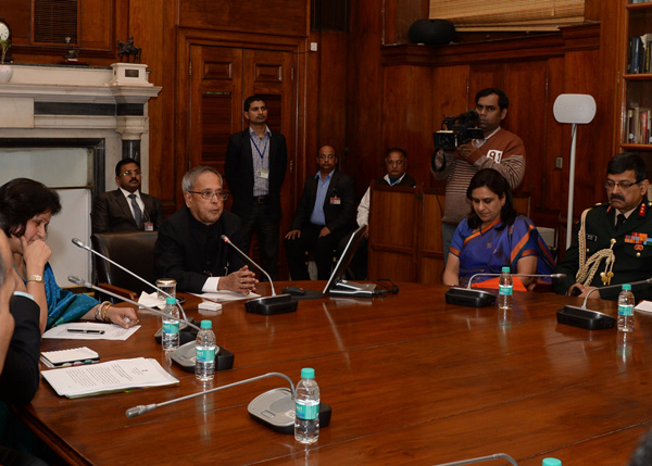 The President of India, Shri Pranab Mukherjee launching the Writer In-Residence, Artist In-Residence and Innovation Scholar In-Residence Programme at Rashtrapati Bhavan in New Delhi on December 11, 2013.