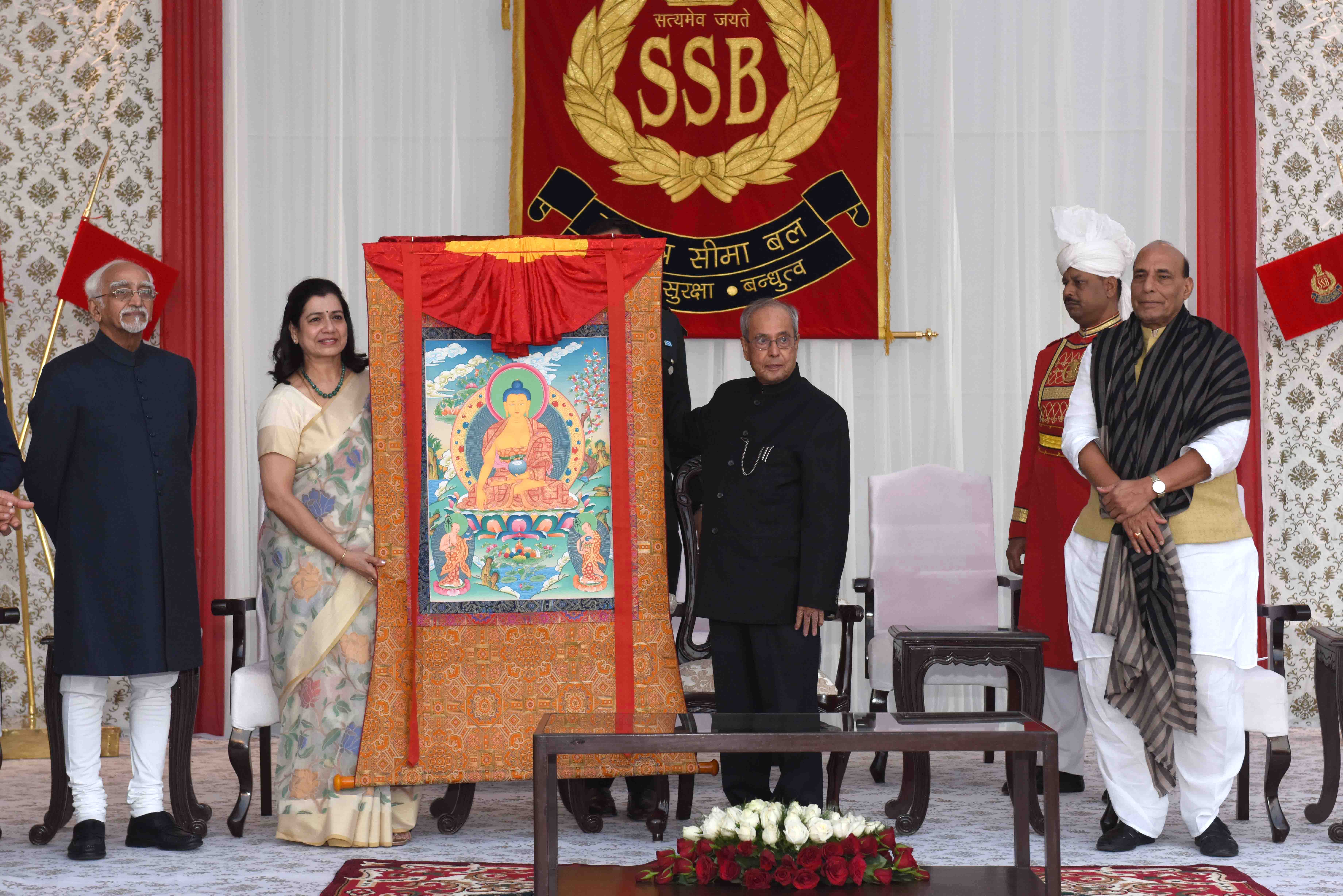 The President of India, Shri Pranab Mukherjee at the Reception being organised on the occasion of 53rd Anniversary of Sashastra Seema Bal (SSB) in New Delhi on December 21, 2016. 