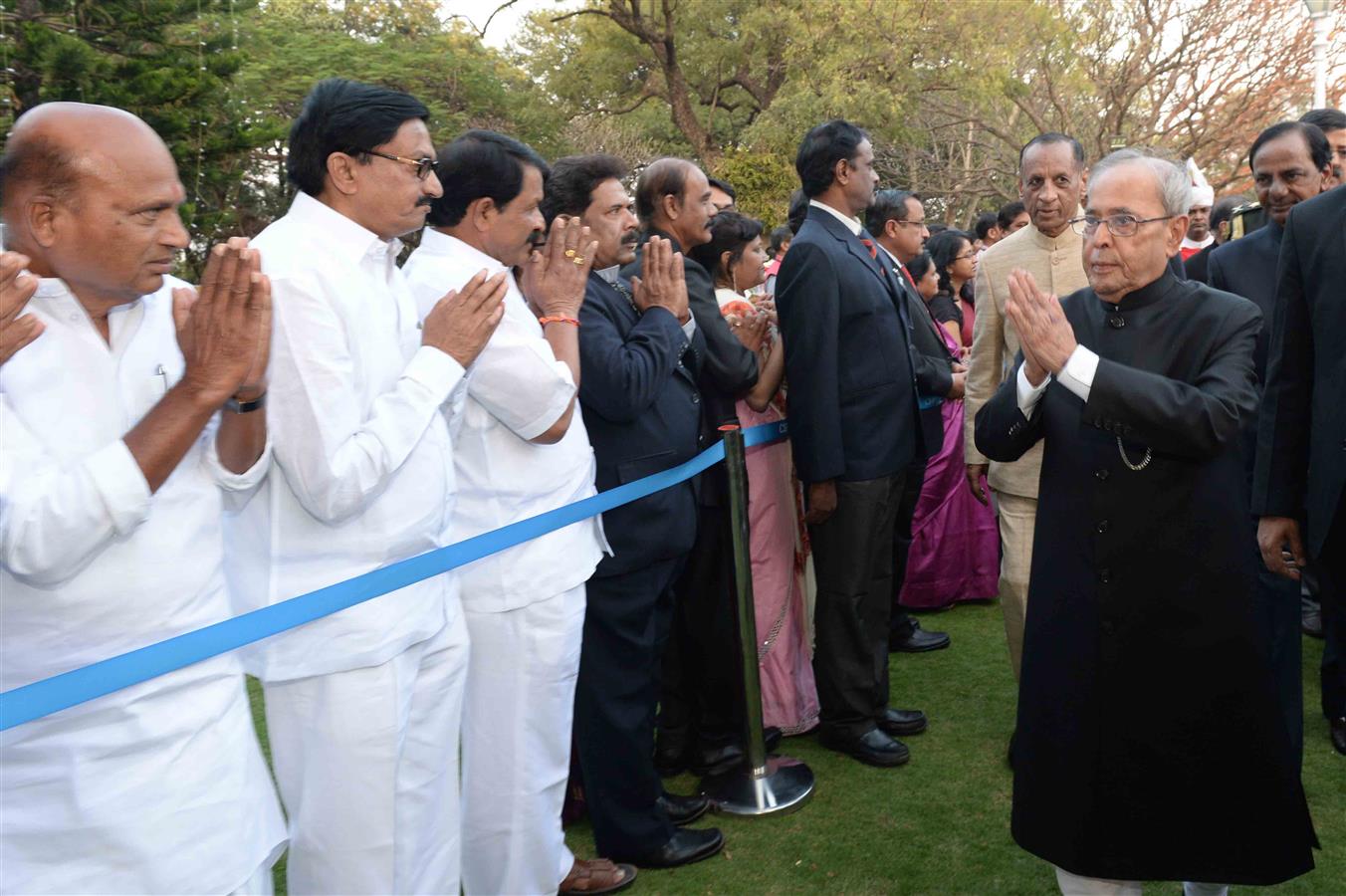 The President of India, Shri Pranab Mukherjee hosted ‘At Home’ reception at Rashtrapati Nilayam in Secunderabad on December 30, 2016. 