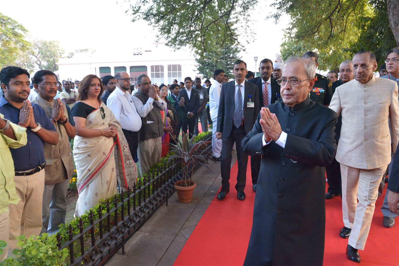 The President of India, Shri Pranab Mukherjee hosted ‘At Home’ reception at Rashtrapati Nilayam in Secunderabad on December 30, 2016. 