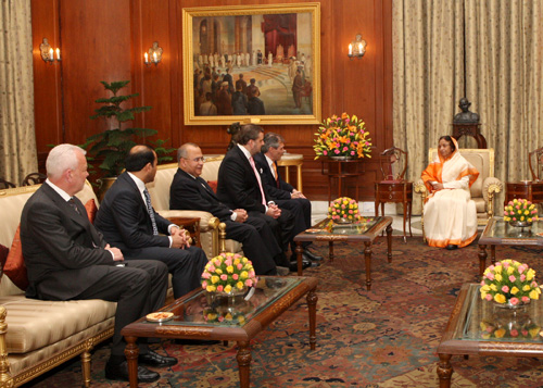 Envoys of Five Nations Present Credentials to the President