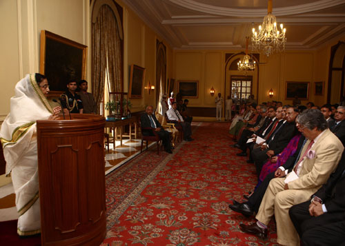 Compendium of Business Delegations Present to the President of India