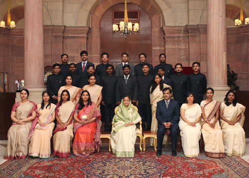 Indian Information Service (IIS) Probationers Call-on the President