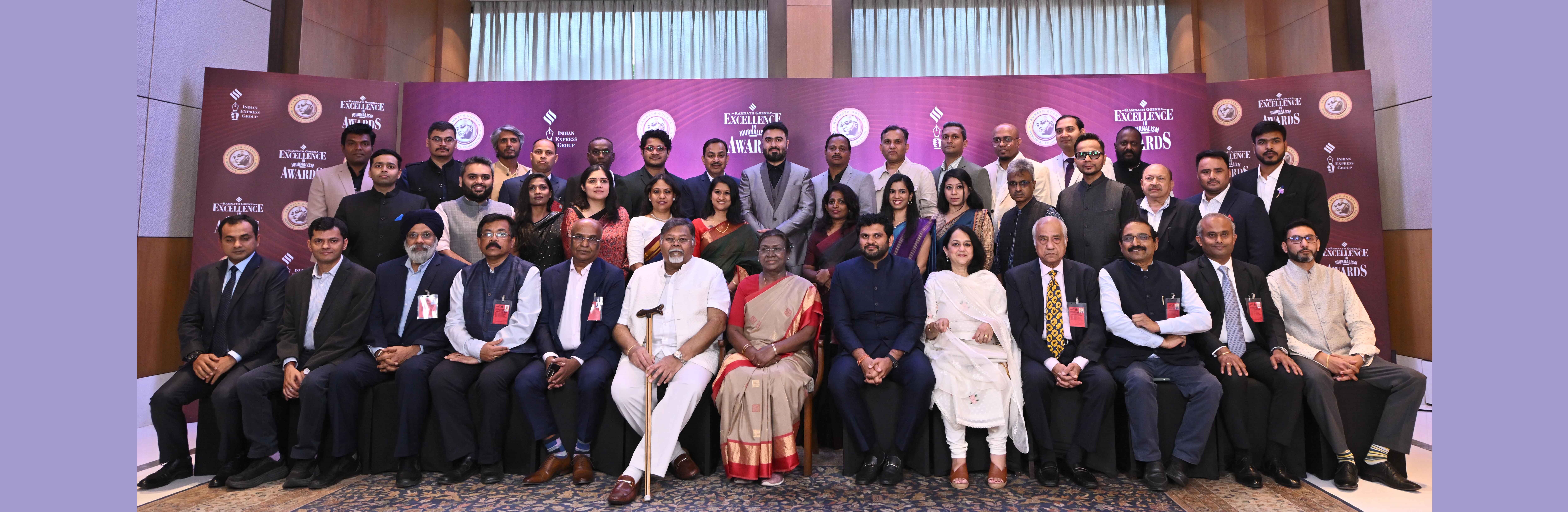 The President of India, Smt Droupadi Murmu presented the 19th Ramnath Goenka Excellence in Journalism Awards at a function held in New Delhi on March 19, 2025.