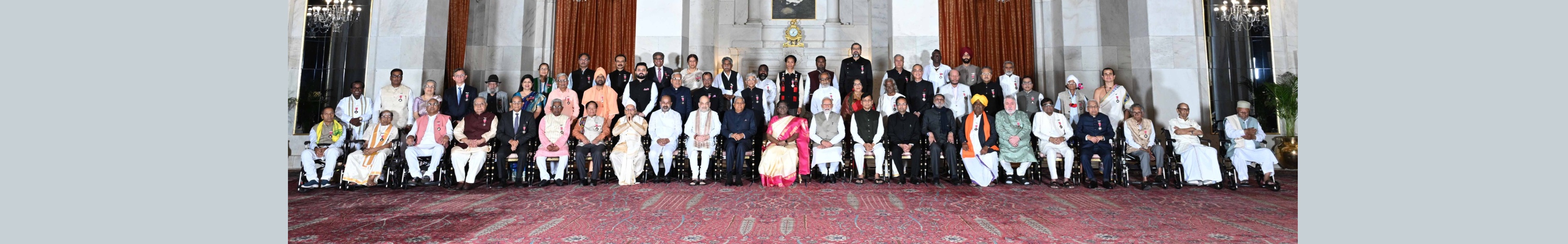 The President of India, Smt Droupadi Murmu presented Padma Vibhushan, Padma Bhushan and Padma Shri Awards for the year 2025 at the Civil Investiture Ceremony-II held at Rashtrapati Bhavan on May 27, 2025.
